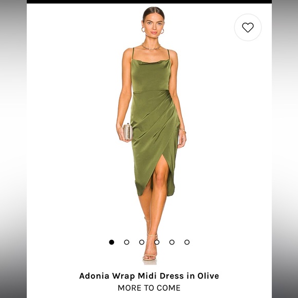 adonia wrap midi dress revolve more to come adonia wrap midi dress in pink size XS. RIPPED FRONT